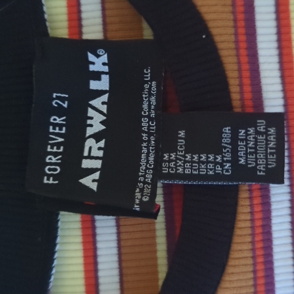 Skater girl top forever 21 x airwalk size M - Picture 2 of 7